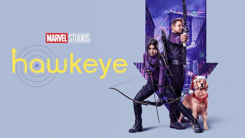 Hawkeye title card from Disney+