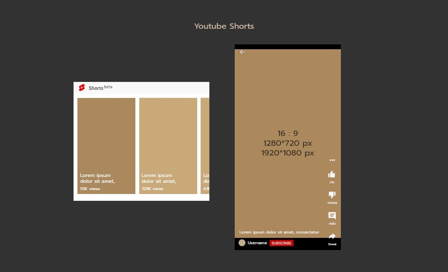 ขนาด Youtube Shorts