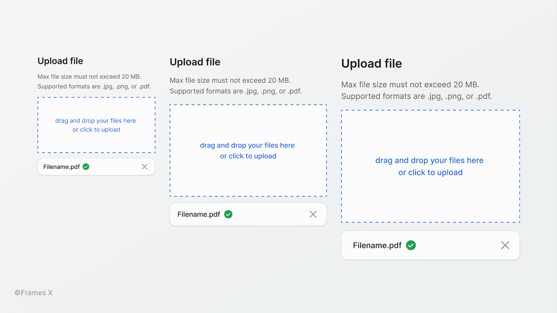 File uploader component UI