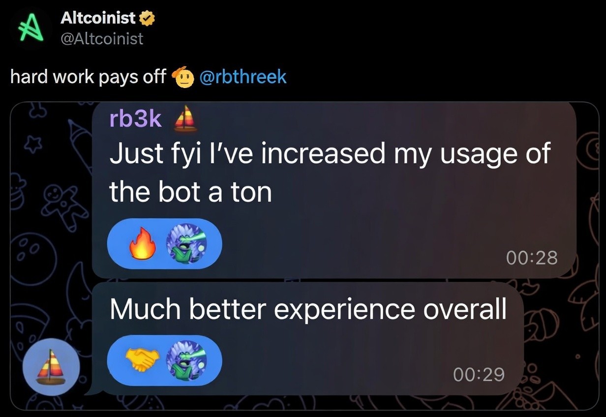 Twitter testimonial screenshot