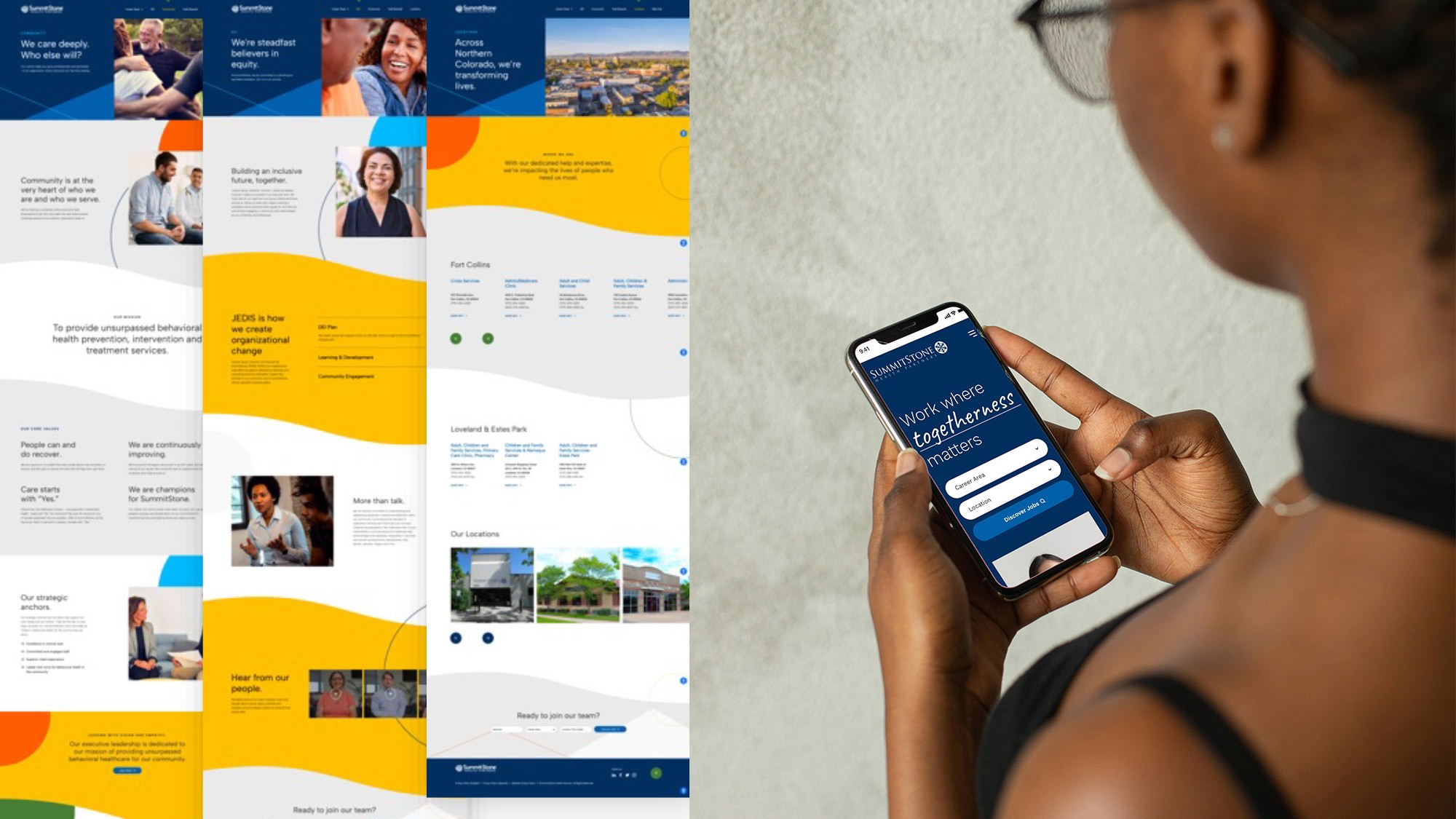 Collage of PCH healthcare employees with children patients