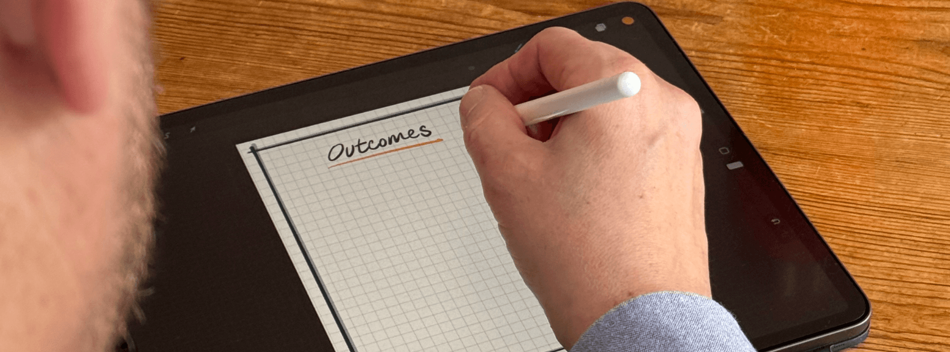 Digital charts being created on the iPad by Inky Thinking