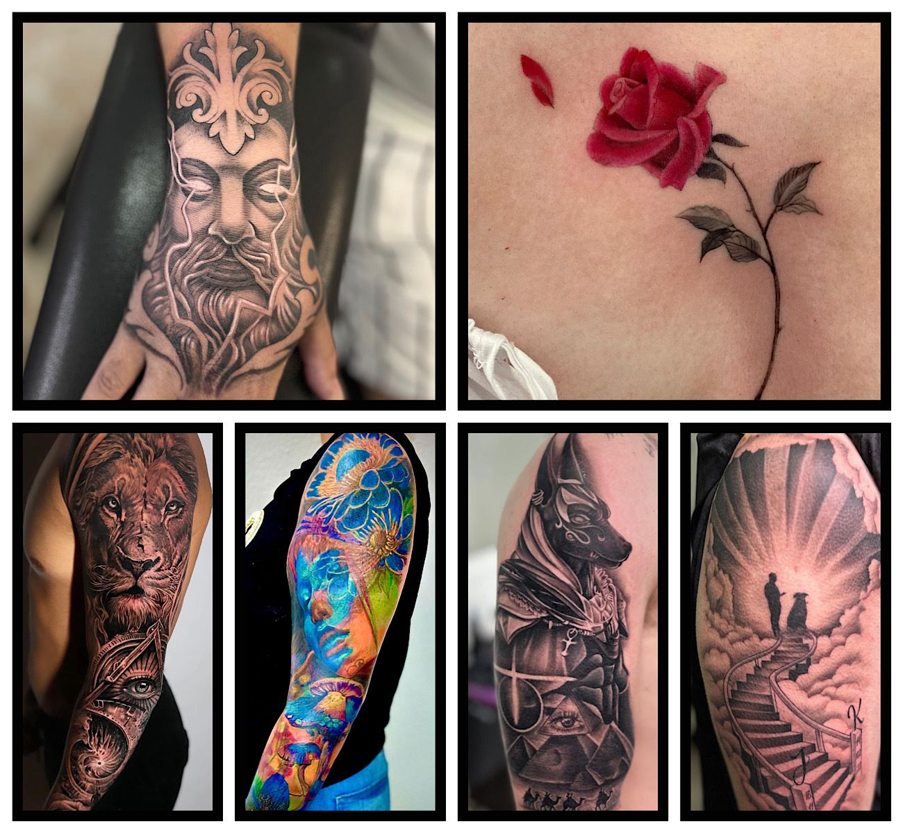 Fine line tattoo work at RR Tattoo Shop Benidorm Centre
