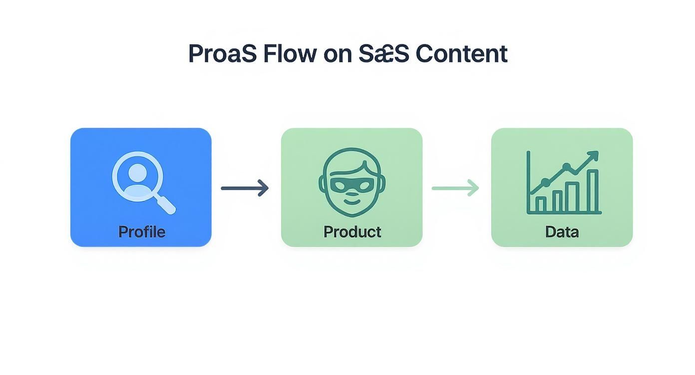 Infographic about content strategy for saas