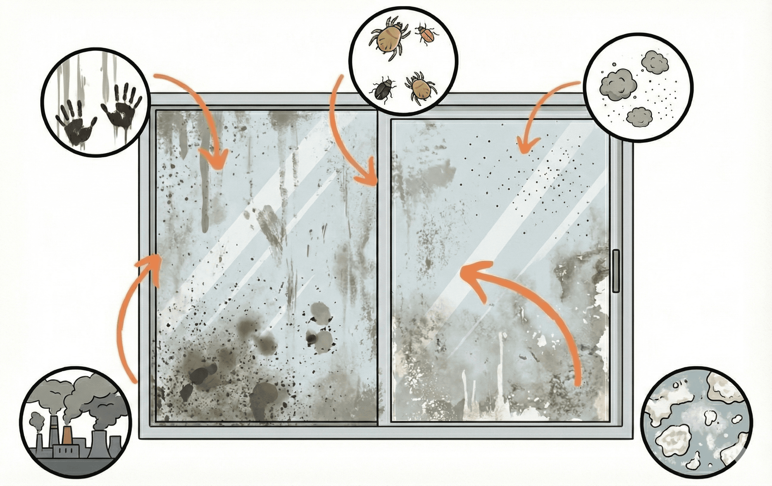 A person wearing bright green gloves is cleaning a surface with a cloth and a spray bottle.