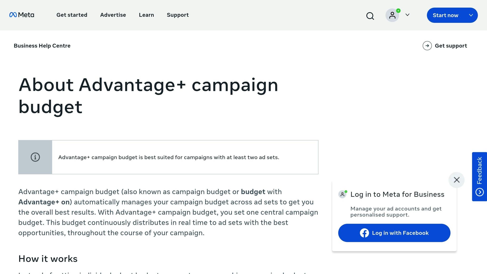 Advantage+ Campaign Budget Optimization