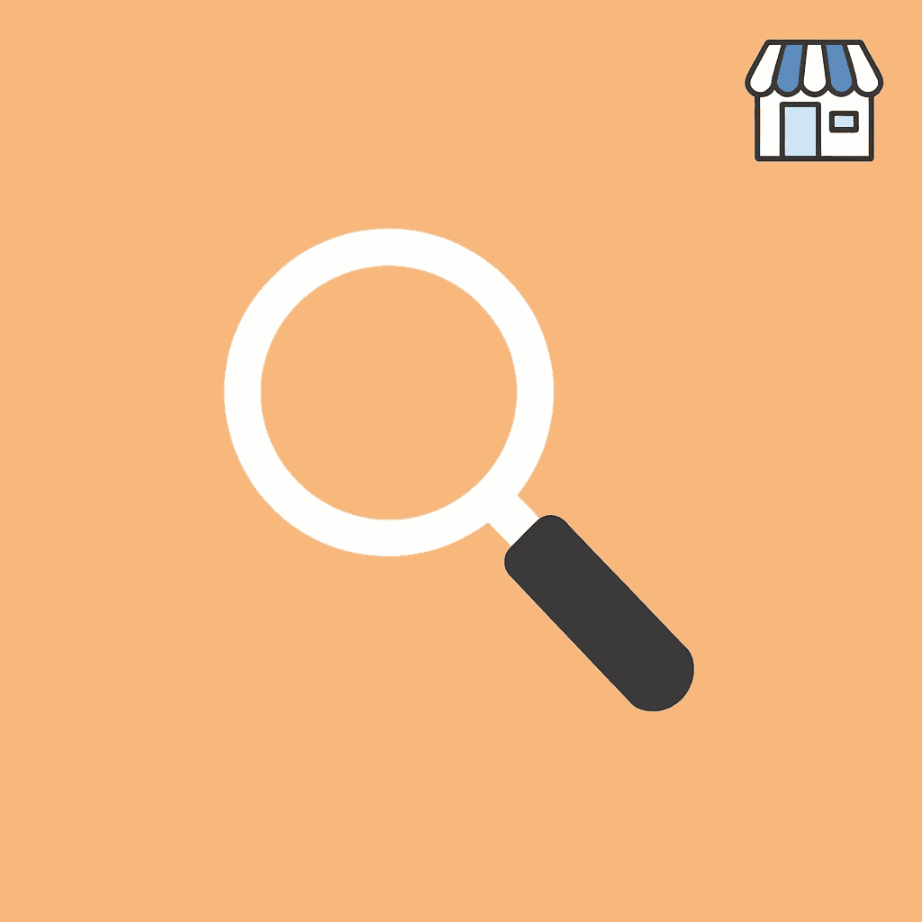 Magnifying glass focusing on local SEO strategies for the New York market