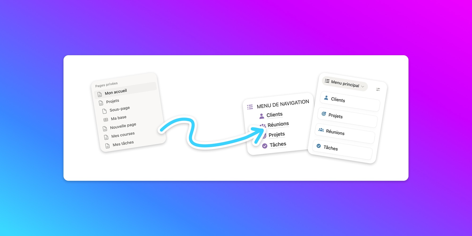 Comment créer des menus de Navigation dans Notion