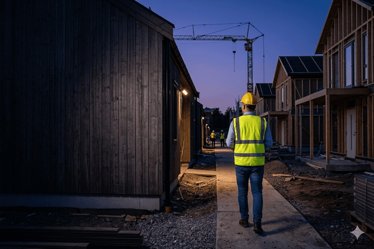 Erik Fuglset er på arbeidsplassen og sørger for at alt er i orden