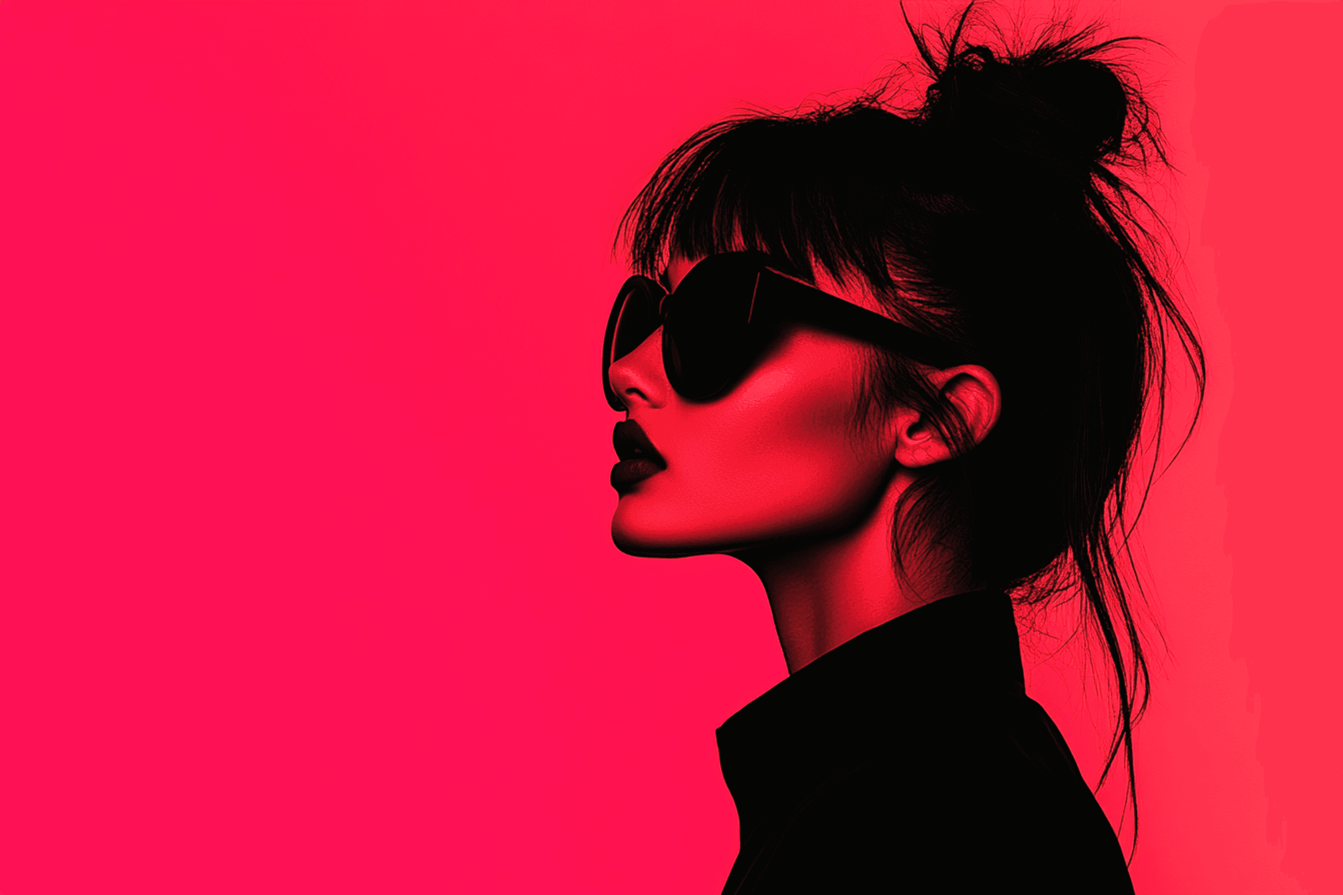 Woman wearing sunglasses