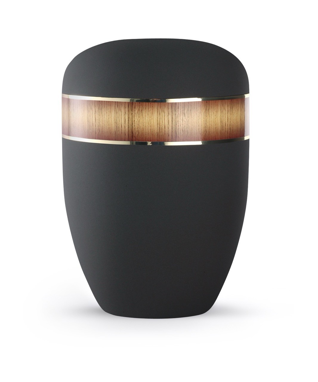 Urne 2/44F: Edition Wood Line, Samtton anthrazit, Dekor Sunburst
