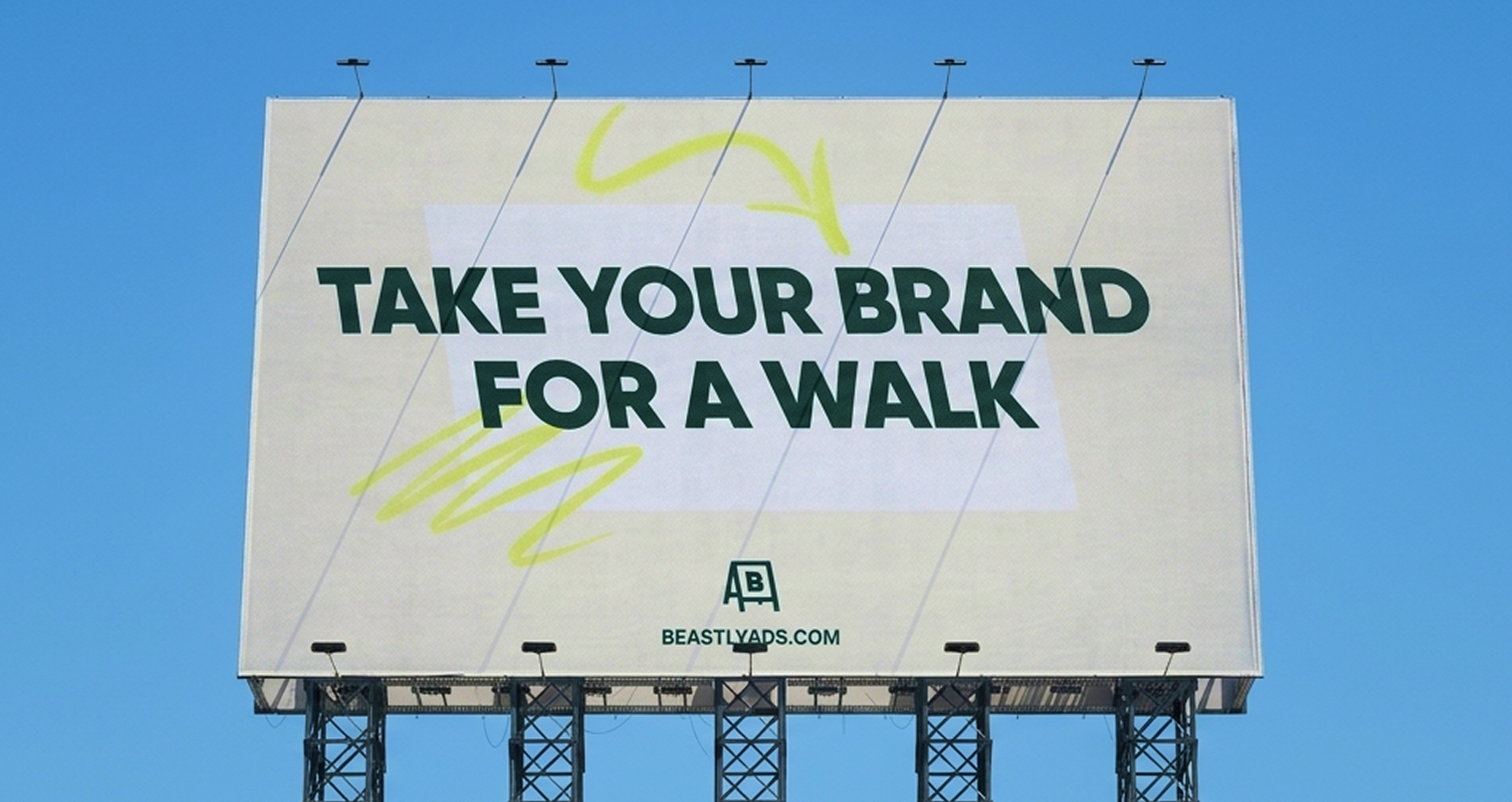 Beastly Billboard - Take your brand for a walk - Beastlyads.com