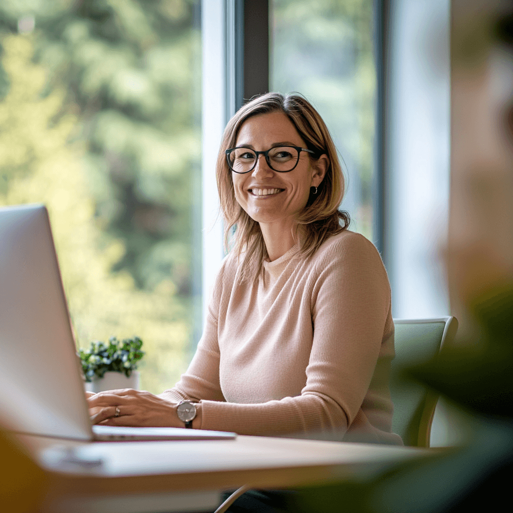 Unsere Kundenbetreuuerin bei unserem Team Spaziergang im Hunsrück