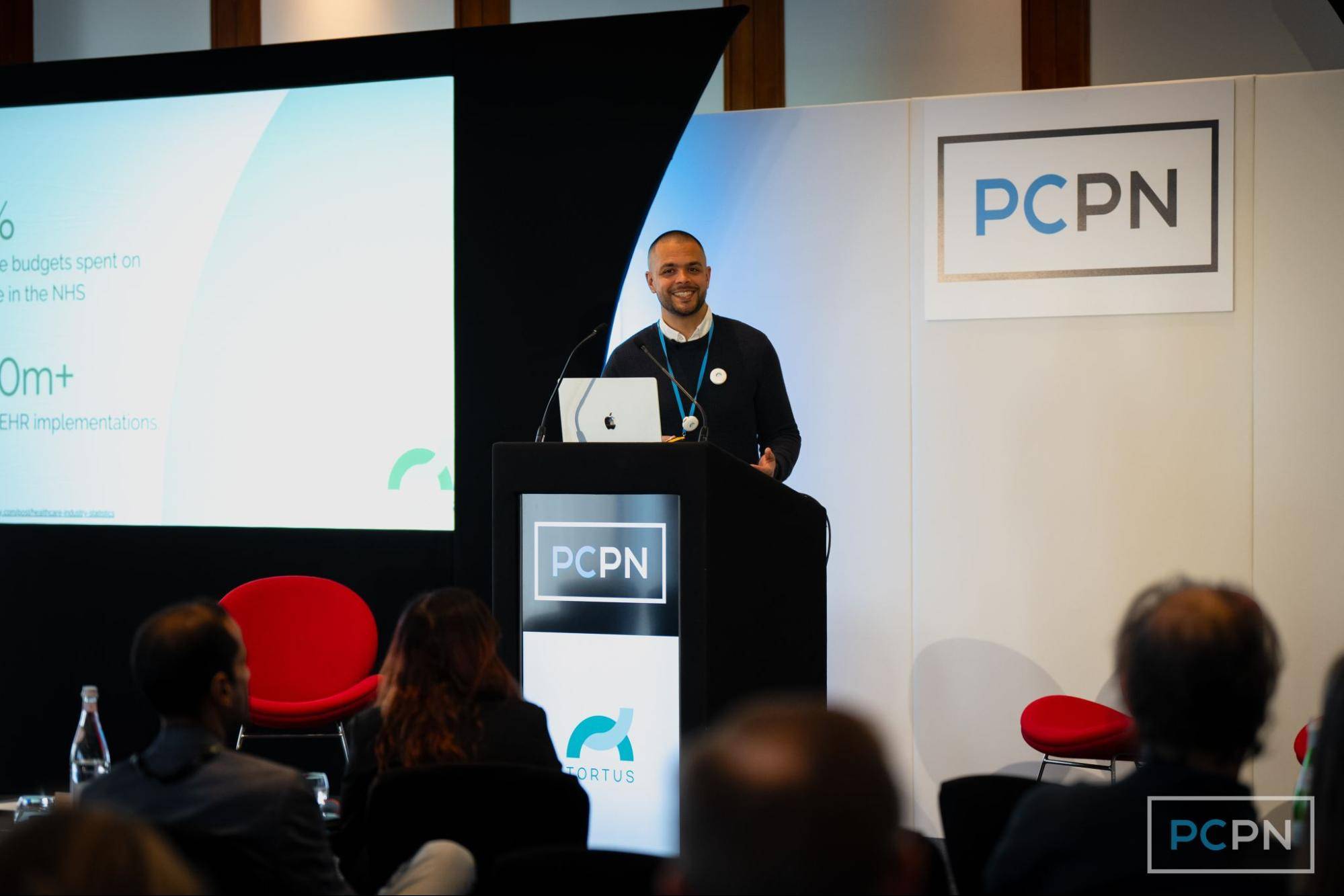 TORTUS's CEO speaking at an event