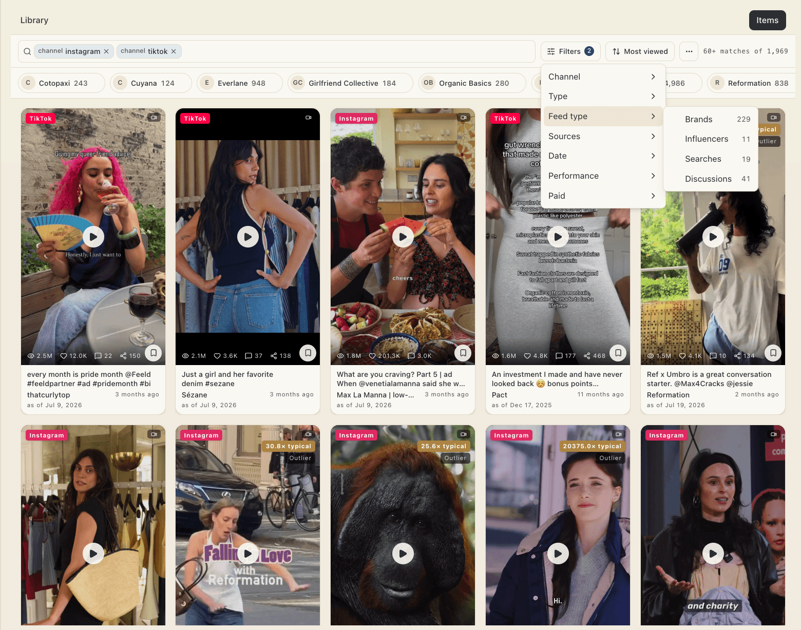 Adology AI Searchable Content Library with Filters and Semantic Search