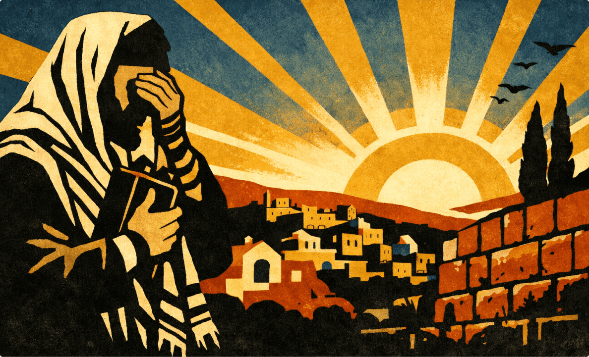 Man with tree and fruits