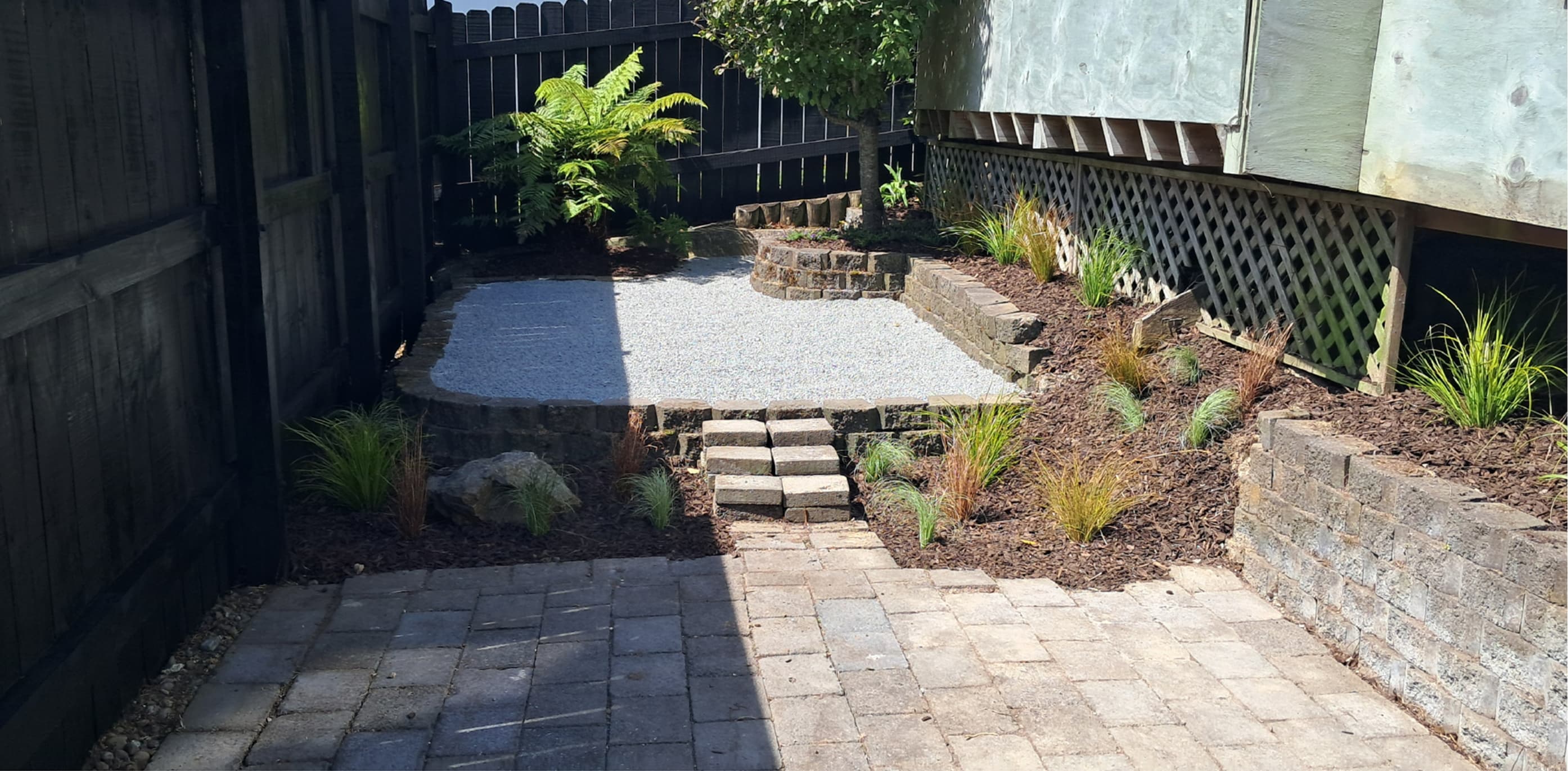 Wellington garden design and planted