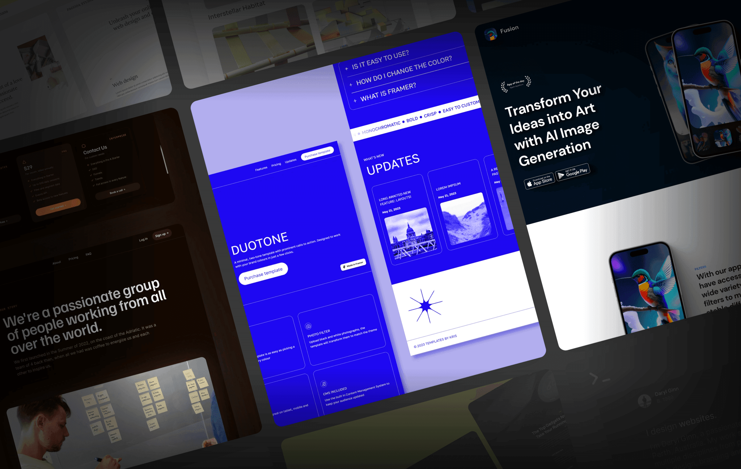 my-favorite-new-framer-templates-from-march-framer-hype-feed