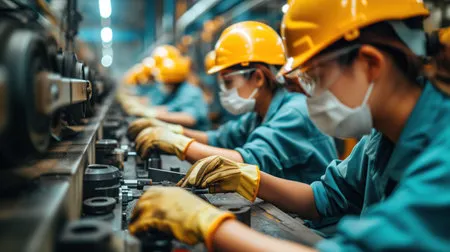 grupo de trabajadores indsutriales