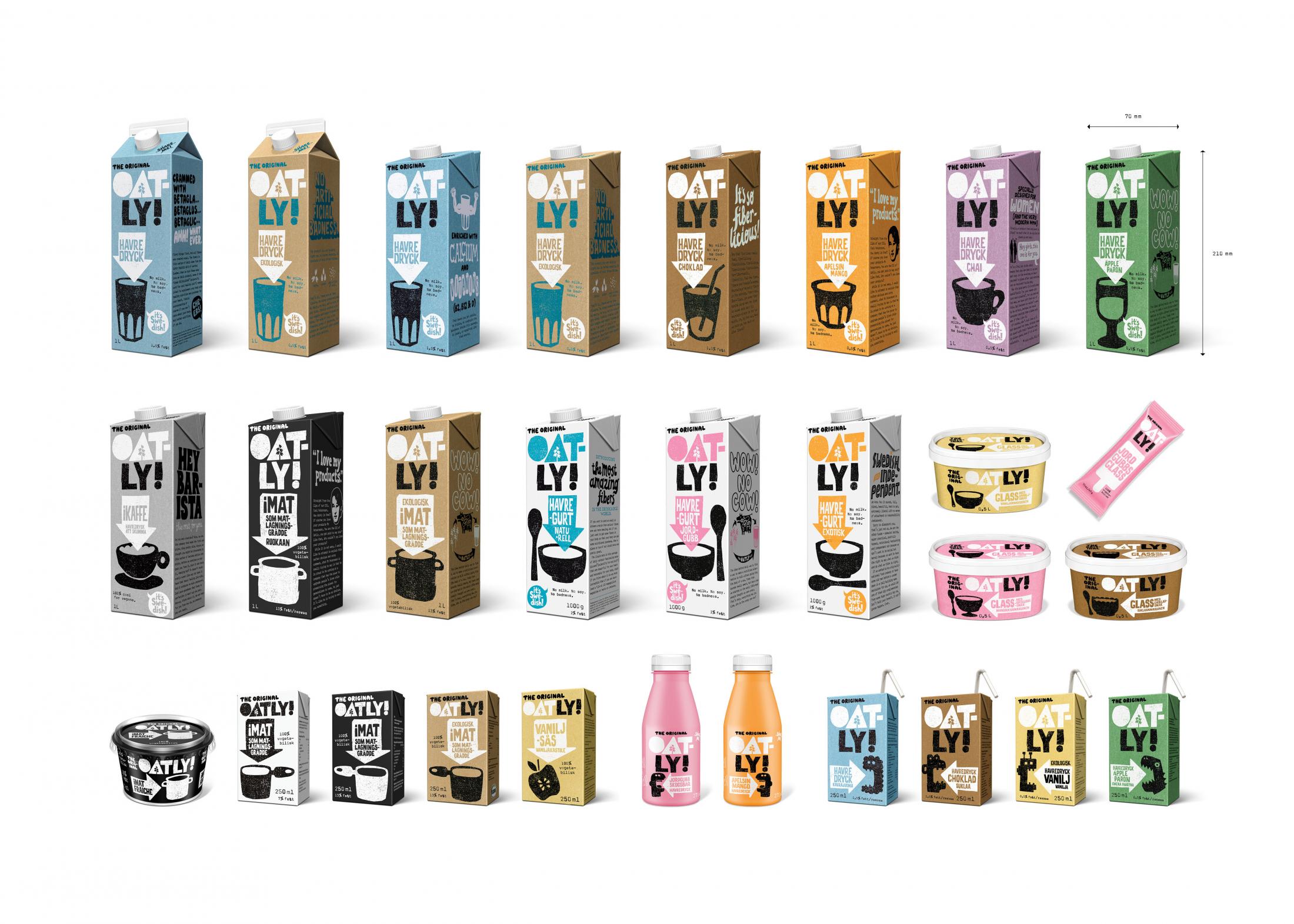 Oatly produktový design