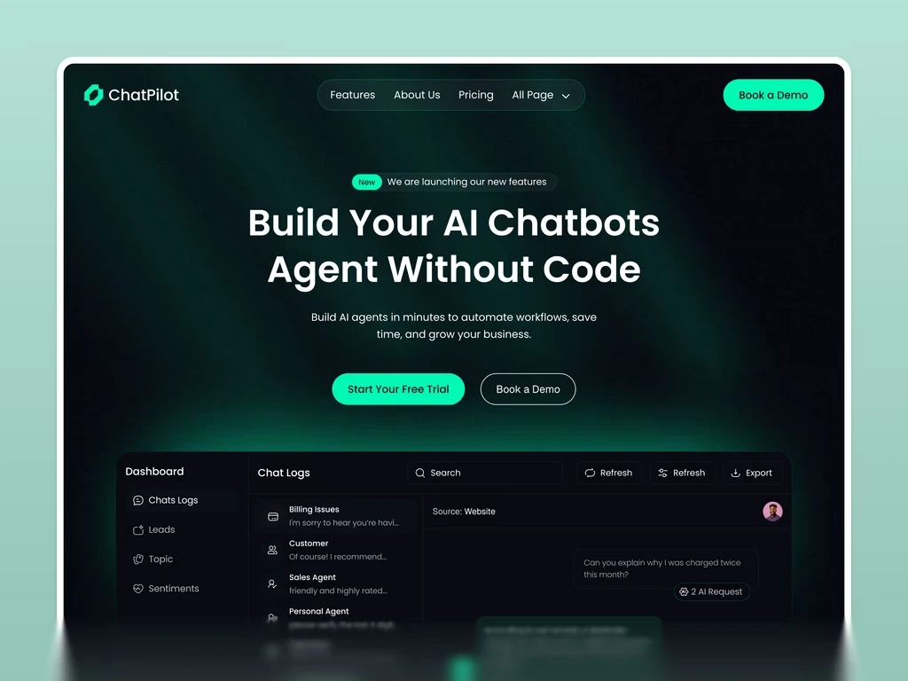 Chatpilot - Best Framer Templates for Indian Startups