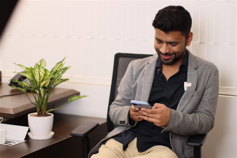 Michael Carter in a dark background