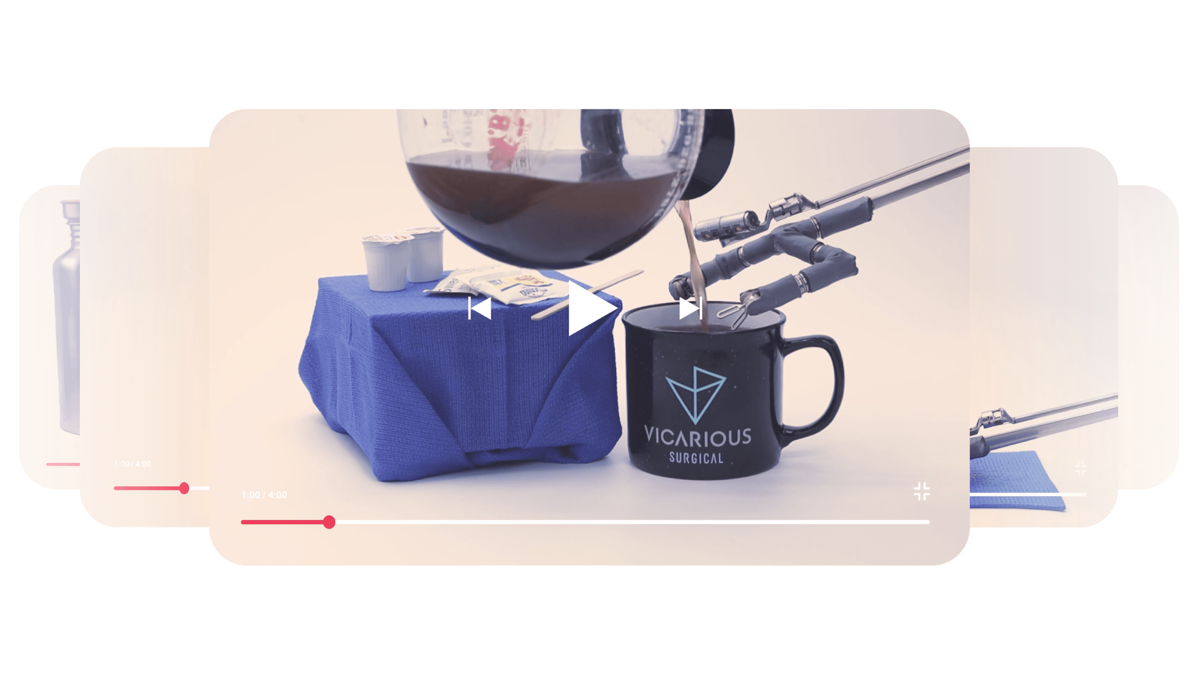 Tablet showing Bloomy UI