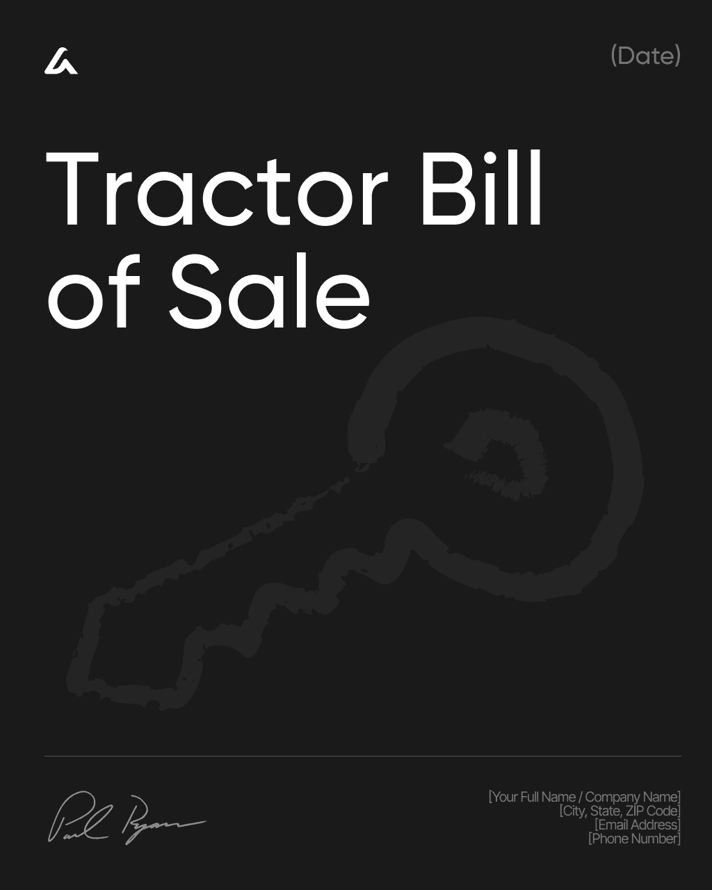 Tractor Bill of Sale