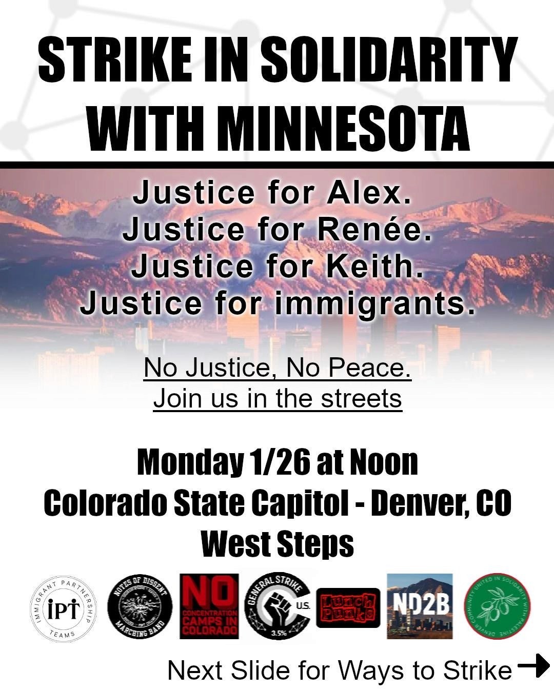 Credit: Trish Kantor. A protester with a backpack and American flag stands in front of a crowd.