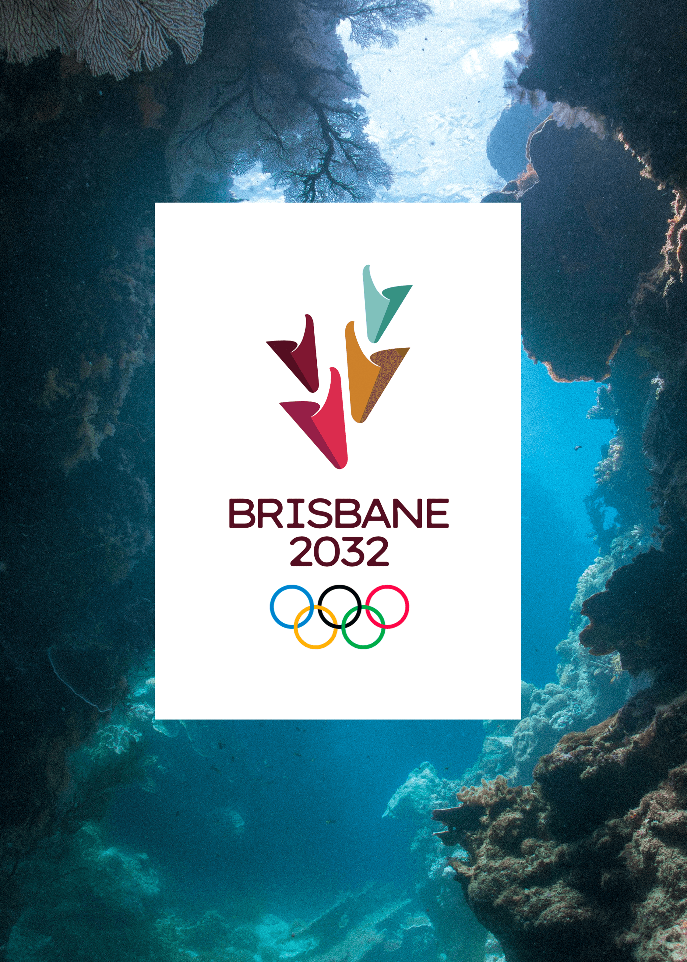 brisbane olympics 2032 logo design by selina donohoe