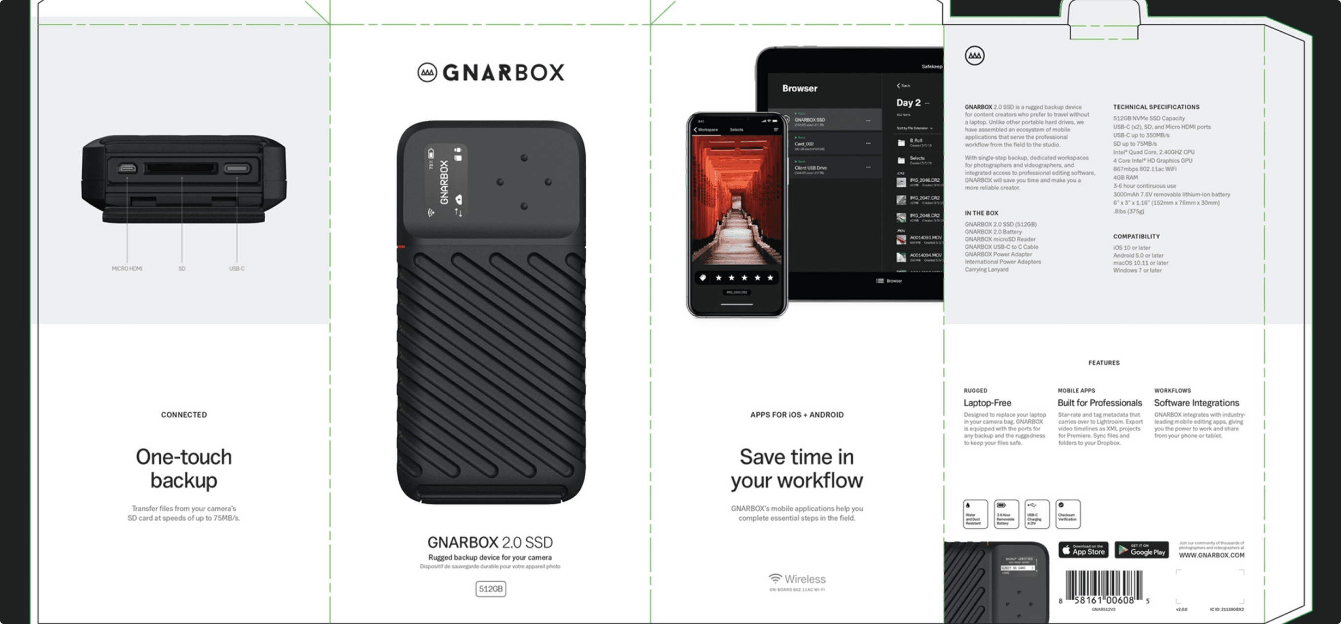 GNARBOX packaging design.