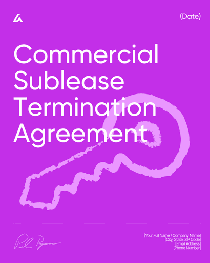Commercial Sublease Termination Agreement
