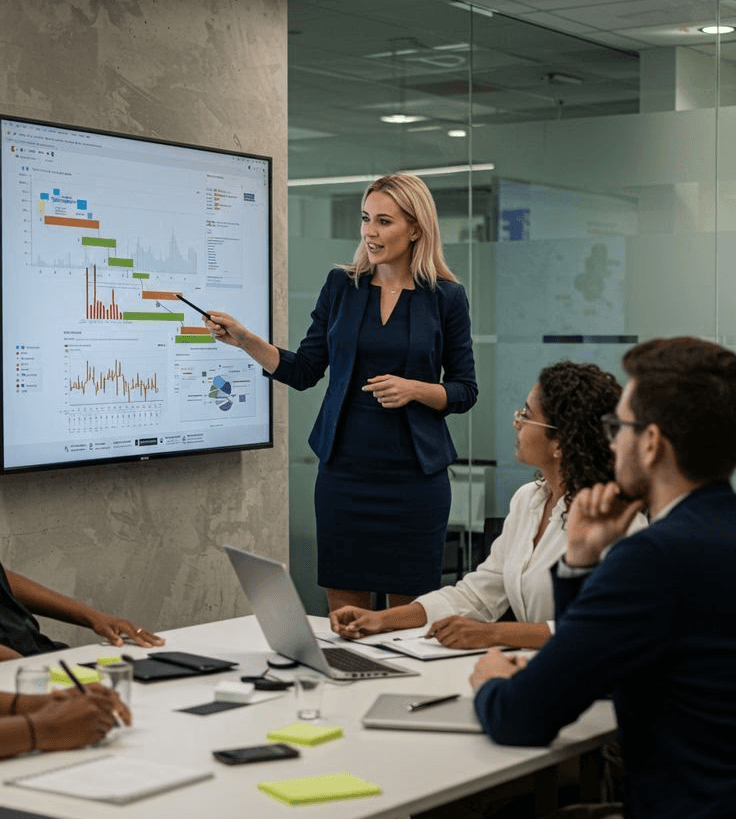 image of man working with a group of people