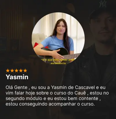Depoimento de Yasmin, aluno do 30x8