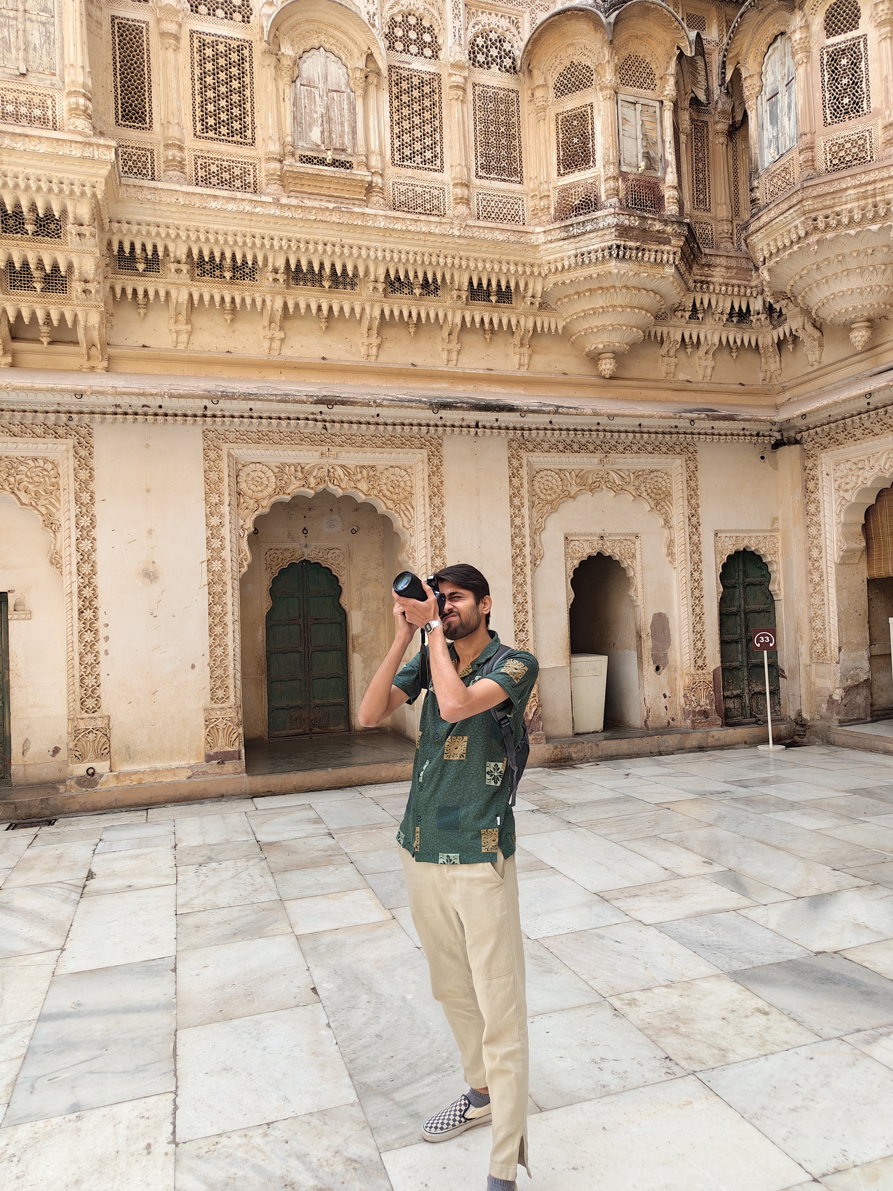 Woman with color palette