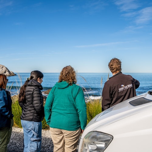 Kaikoura viewpoint from coastal highway