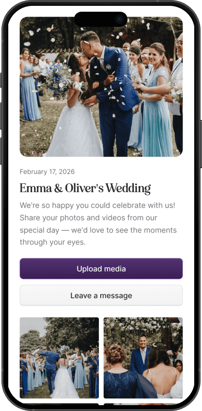 Wedding collage mobile phone