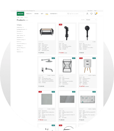 Wilcon Product Listing Page