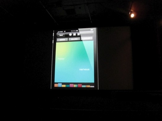 an iPad with an app open