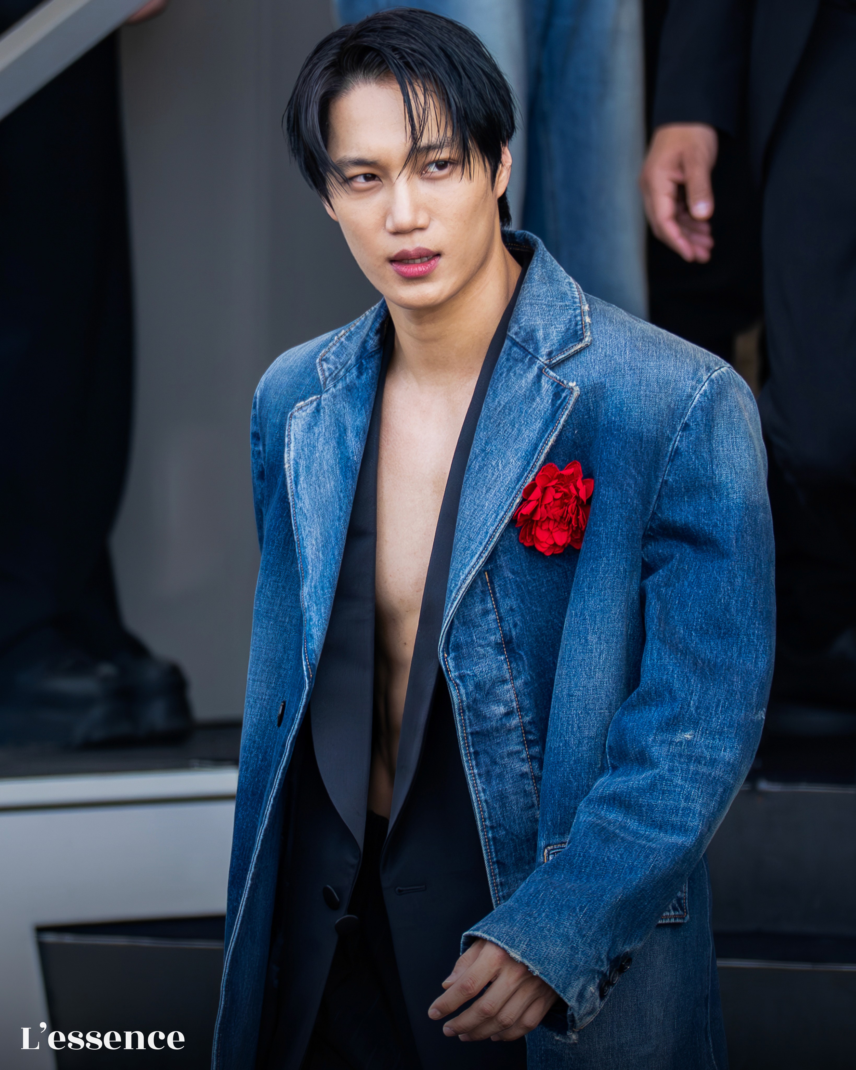 Kai of EXO at the Prada Men's Spring-Summer 2026 show at Milan Fashion Week.