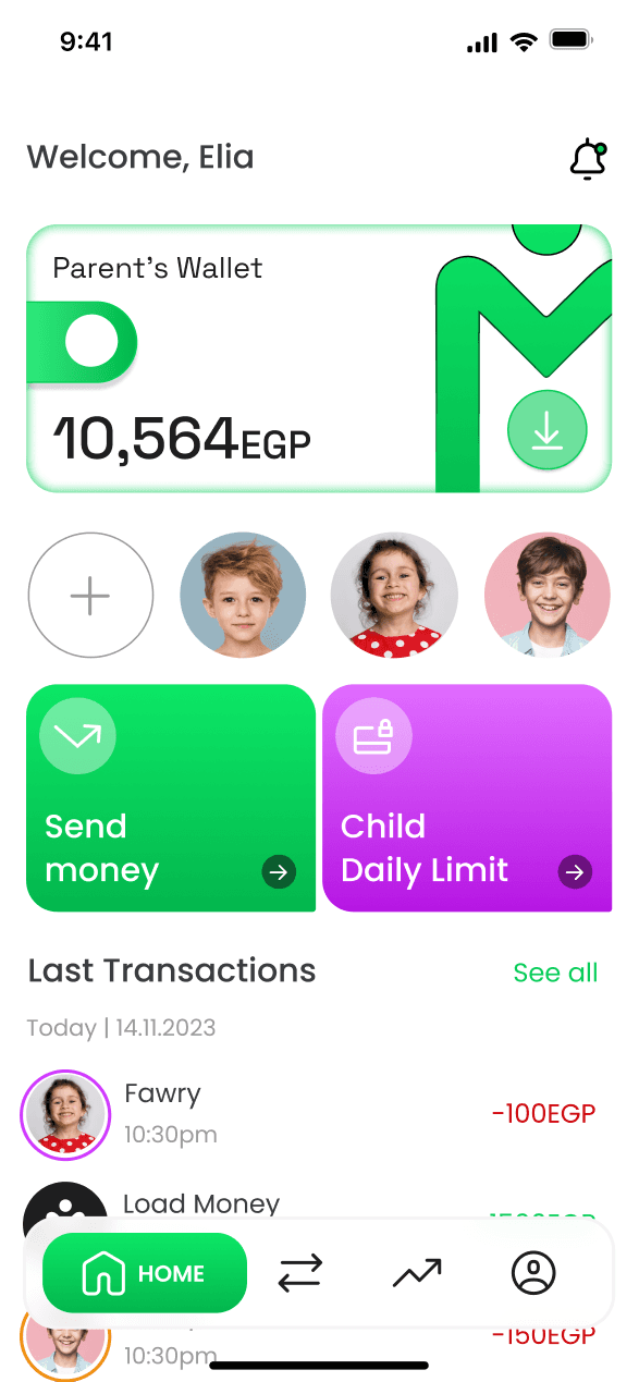 Screen 2 for Masroofi Mobile application