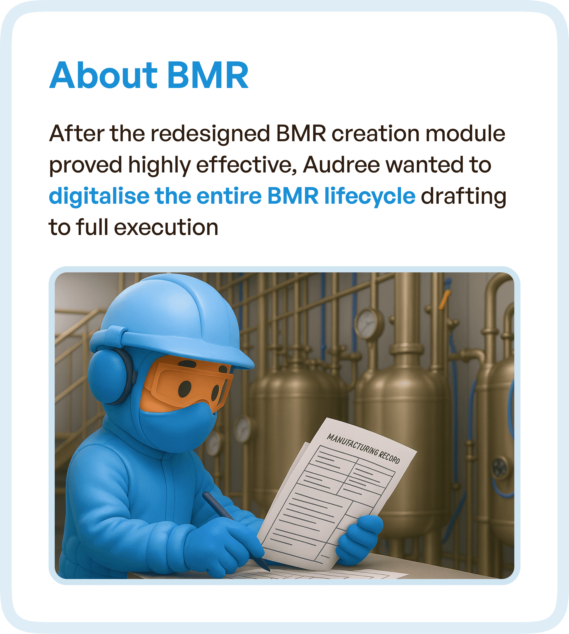 About BMR in brief