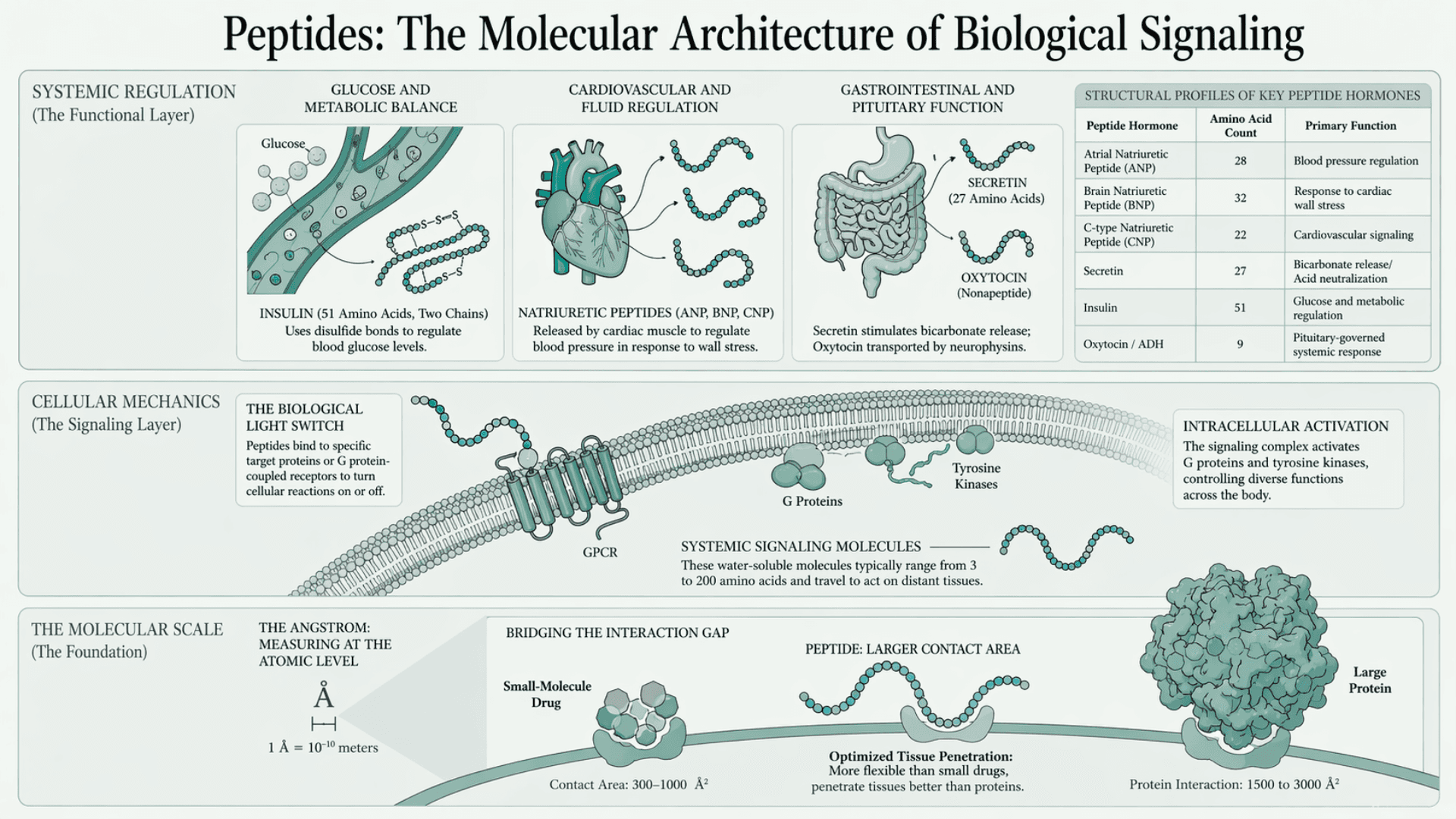 Peptides: The Molecular architecture of biological signaling