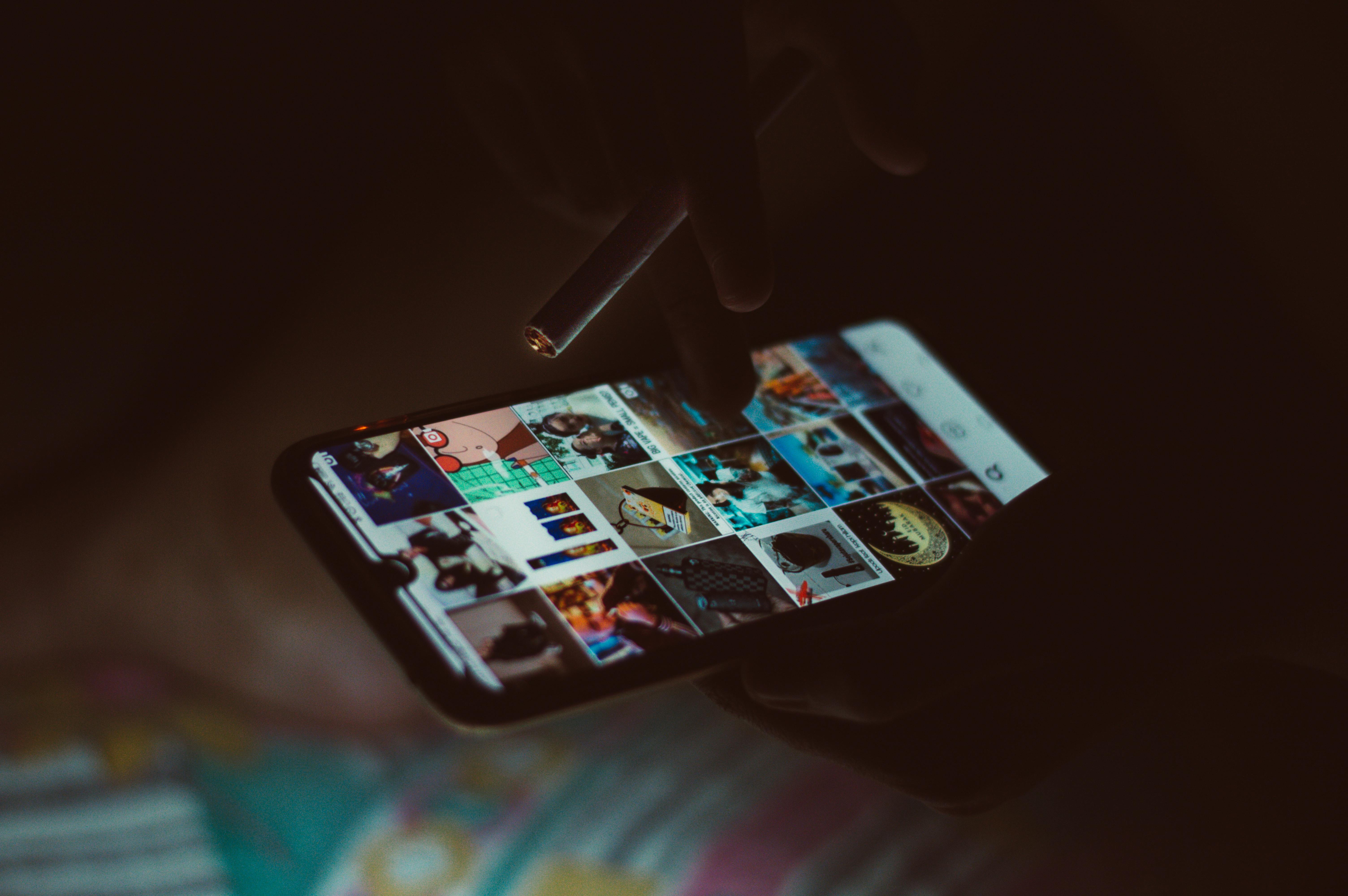 Black Smartphone featuring an app