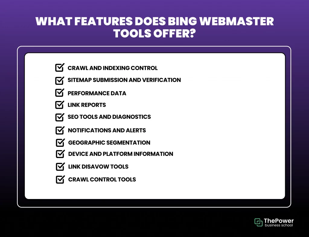 What features does Bing Webmaster tools offer__11zon