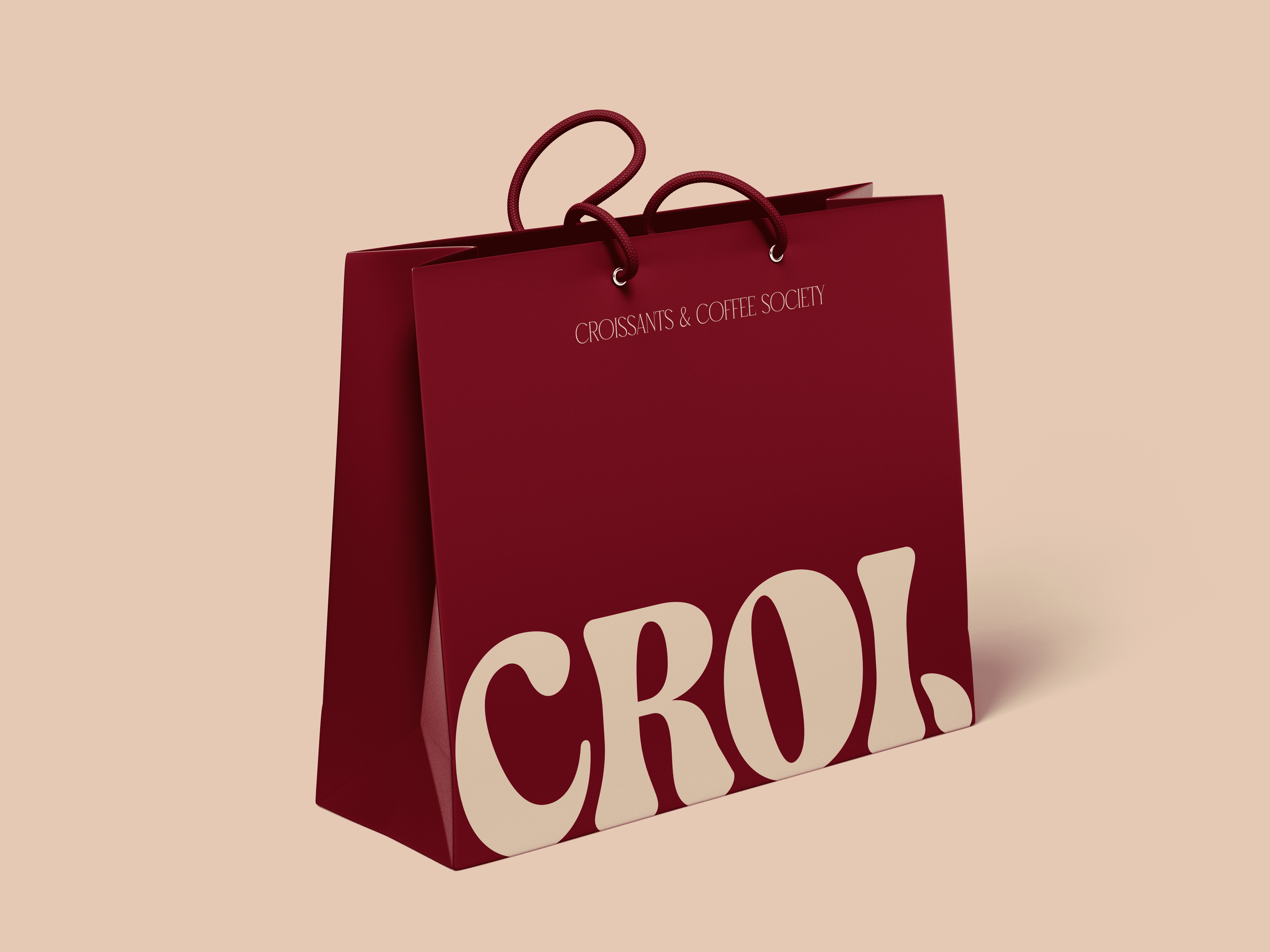 Packaging design for Croi croissants and coffee club brand