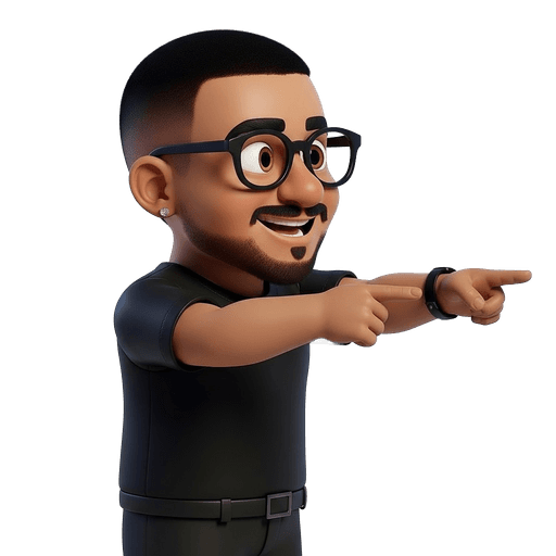 Personaje 3D de Wevvi apuntando al botón para agendar una llamada estratégica.