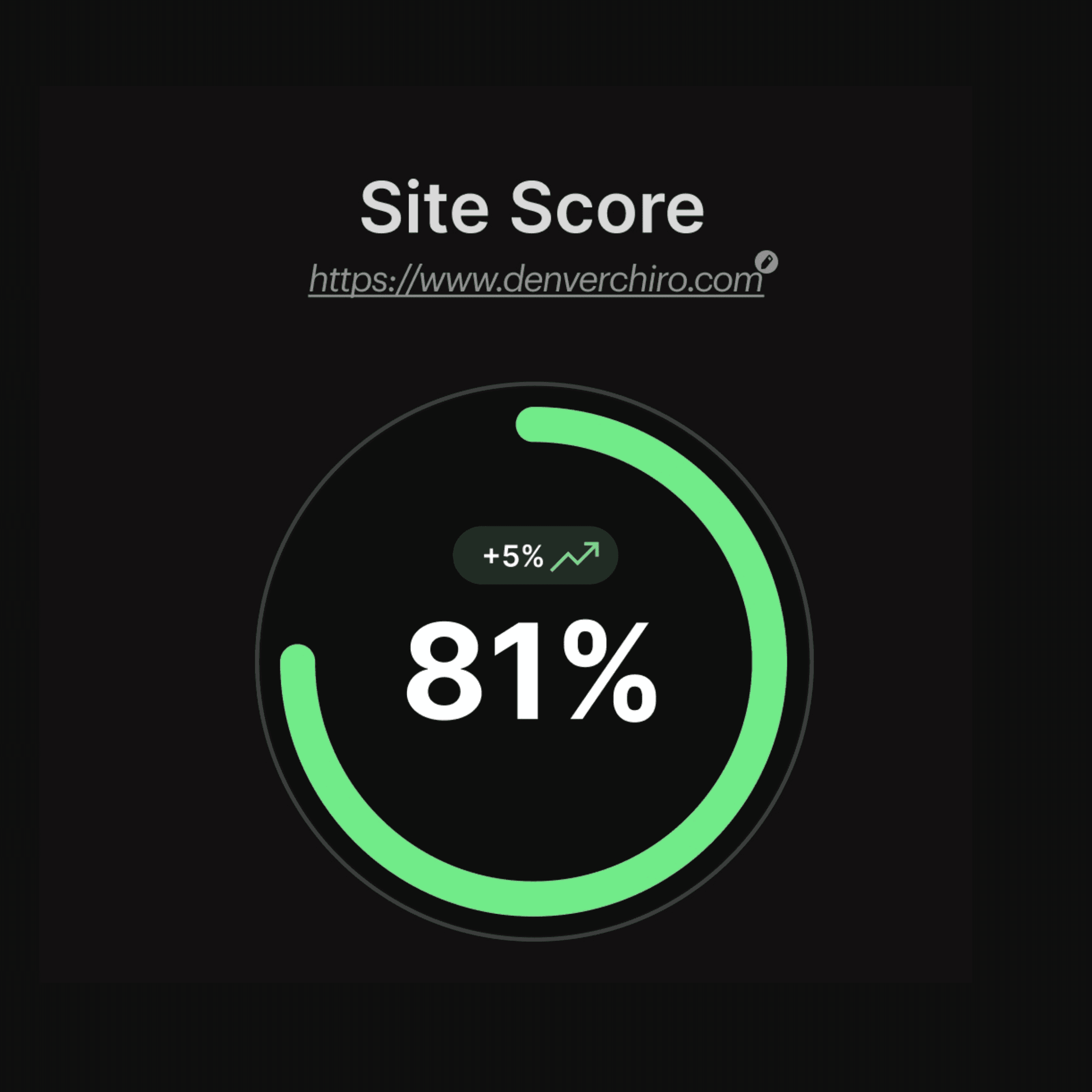 81% SEO Score