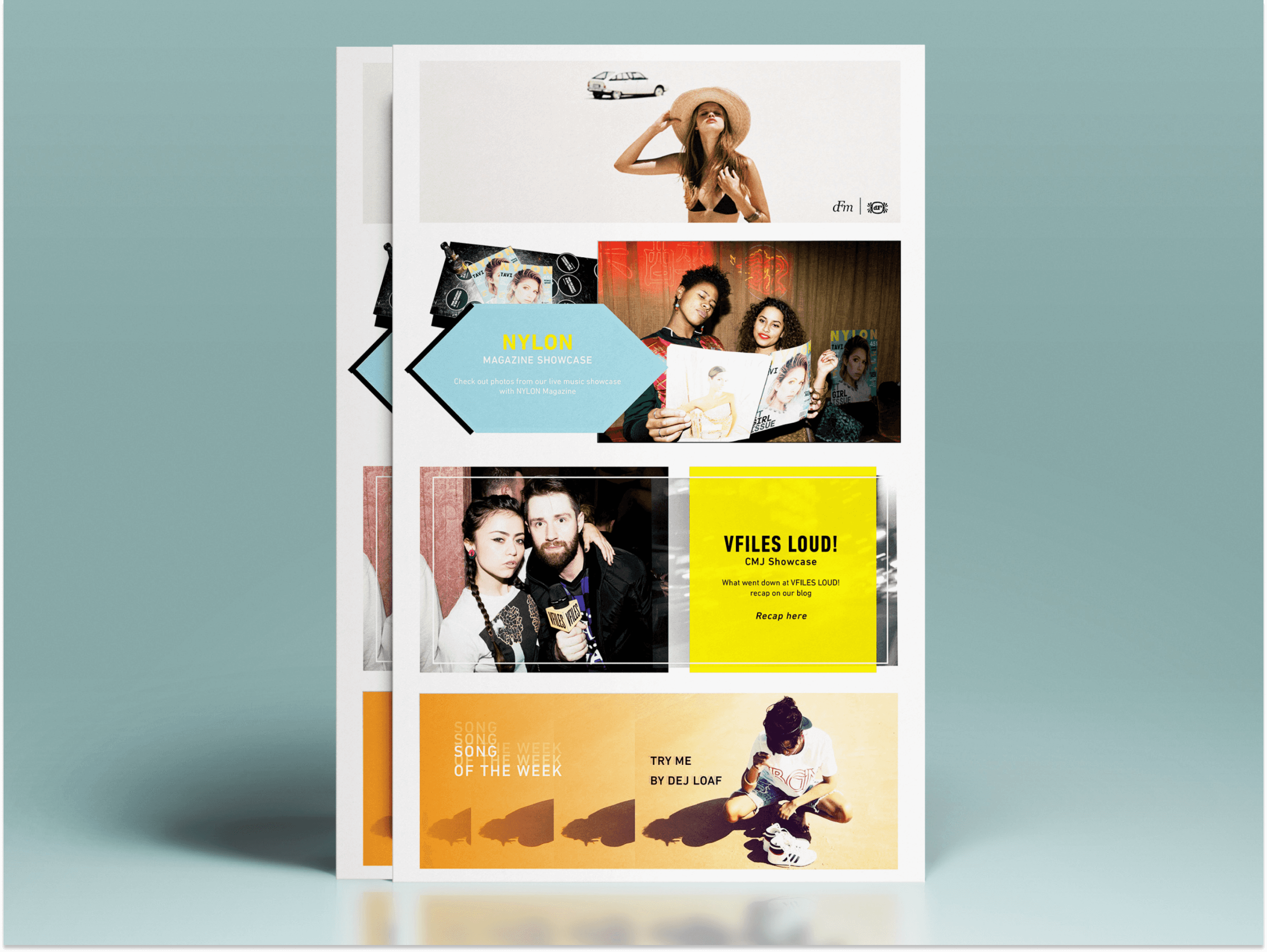 dFm email newsletter