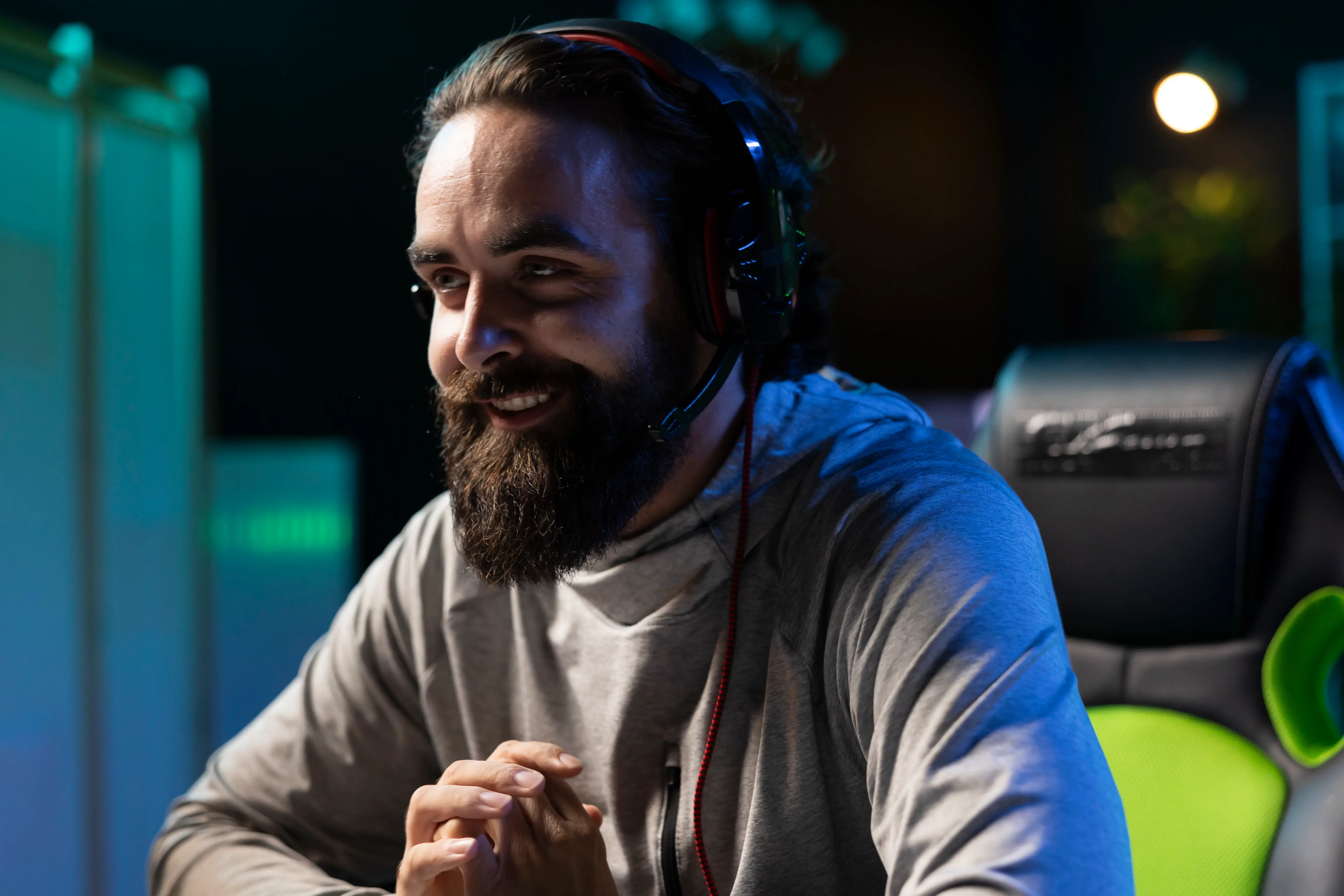 Esports Coach Smiling